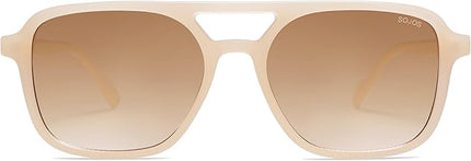 SOJOS Retro Aviator Sunglasses for Women Men,Trendy Rectangle Womens Mens Shades Sun Glasses SJ2202