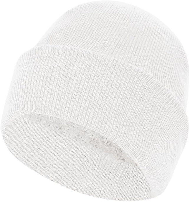 ZH 12-Pack Knitted Winter Beanie Hats for Men and Women, Warm and Cozy Cuffed Skull Caps, Bulk Purchase