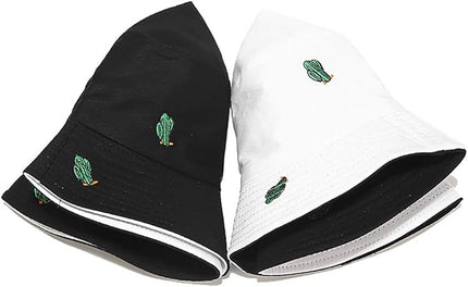 Malaxlx Unisex Bucket Hat Beach Sun Hat Aesthetic Fishing Hat for Men Women Teens, Reversible Double-Side-Wear