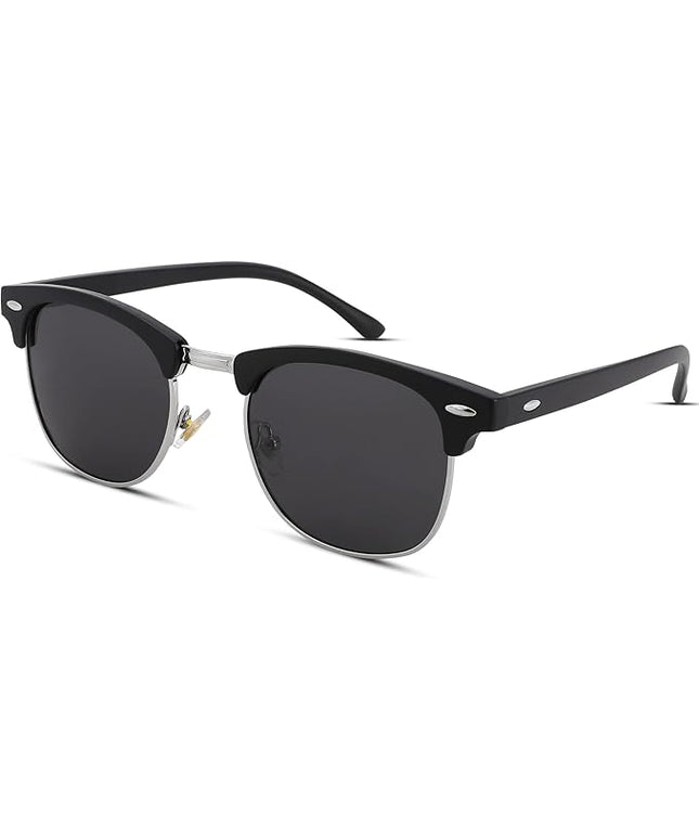 Pro Acme Semi-Rimless Polarized Sunglasses UV 400 Protection for Women Men