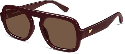 VANLINKER Oversized Retro Square Aviator Sunglasses for Women Men 70s Vintage Style Trendy Big Flat Top Sun Glasses VL9826