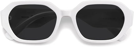 SOJOS Polarized Sunglasses For Women Retro Rectangle Womens Sun Glasses Trendy Narrow Square 90s Shades SJ2232
