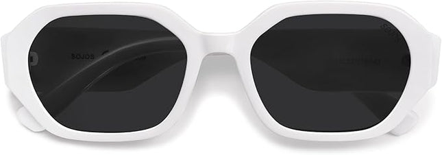 SOJOS Polarized Sunglasses For Women Retro Rectangle Womens Sun Glasses Trendy Narrow Square 90s Shades SJ2232