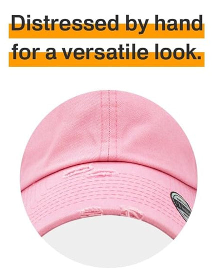 KBETHOS Vintage Washed Distressed Cotton Dad Hat Baseball Cap Adjustable Polo Trucker Unisex Style Headwear