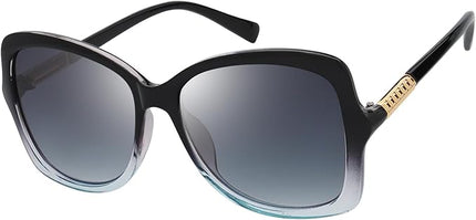 The Fresh Women's Oversized Square Jackie O Cat Eye Hybrid Butterfly Fashion Sunglasses - Exquisite Packaging