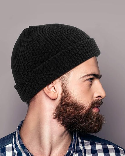 SATINIOR Trawler Beanie Watch Hat Roll-up Edge Skullcap Fisherman Beanie for Women Men