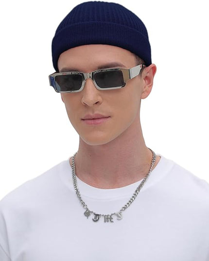 ROYBENS Thin Swag Wool Short Fisherman Beanie for Men Women, Knit Cuff Trawler Beanie Watch Hat, Soft Spring Fall Skull Cap