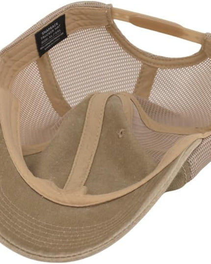 CYGTE Distressed Soft Trucker Hat | XL/XXL Available | Unstructured Vinatge Washed Snapback Baseball Cap for Men Women