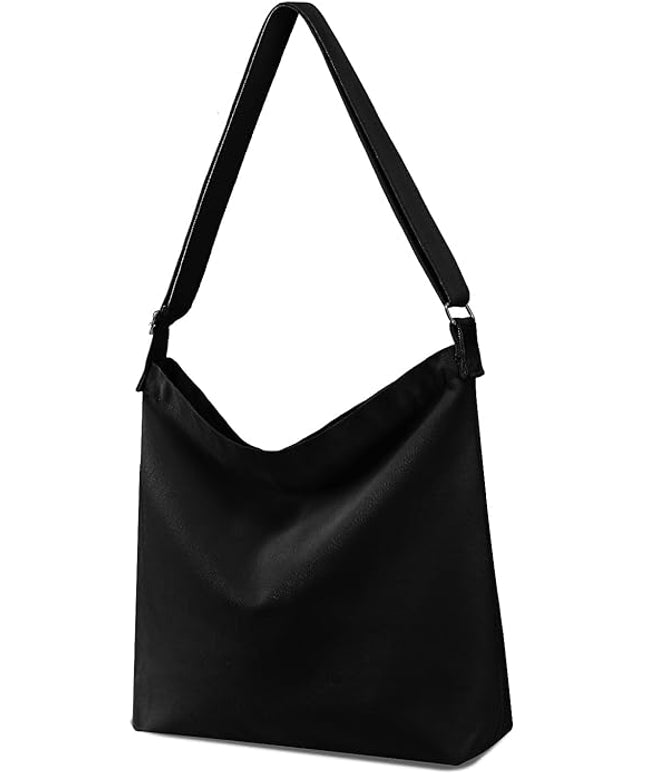 Women's blank large Size Canvas Crossbody Tote Handbags Shoulder Bag