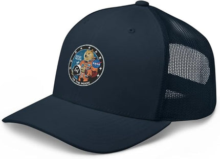 Doge/Moon NASA Logo Trucker Cap