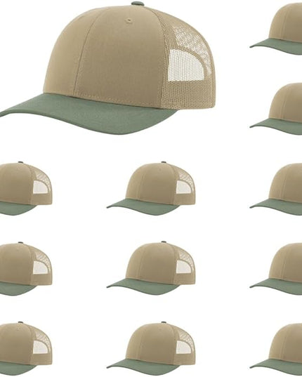 Richardson 112 Classic Six-Panel Adjustable Snapback Trucker Cap | Bulk Packs Available