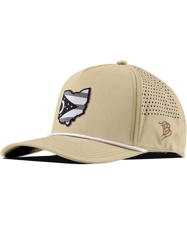 Branded Bills Ohio Vintage PVC 5-Panel Performance, Lightweight, Comfortable Baseball Cap