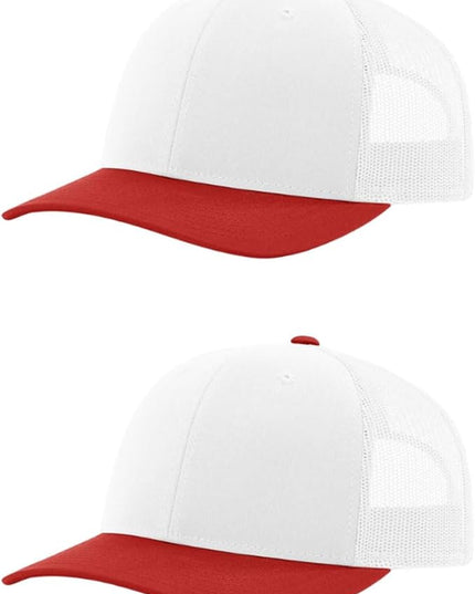 Richardson 112 Classic Six-Panel Adjustable Snapback Trucker Cap | Bulk Packs Available