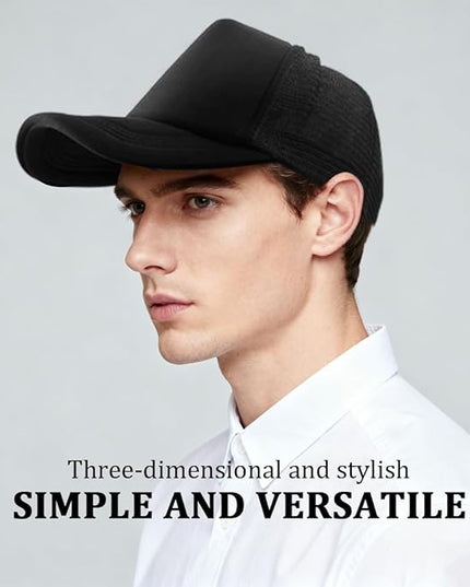 24 Pcs Trucker Hats Bulk Beach Hats for Men Mesh Back Ball Cap Rugged Classic Baseball Trucker Cap for Men and Women