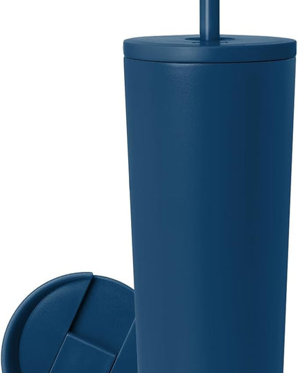 Simple Modern Insulated Tumbler with Lid and Straw | Iced Coffee Cup Reusable Stainless Steel Water Bottle Travel Mug | Gifts for Women Men Her Him | Classic Collection | 24oz | Slumberland