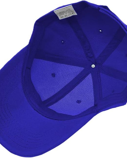 Glory Max Plain Baseball Cap Hook & Loop Strap Adjustable Solid Blank Curved Visor Hat