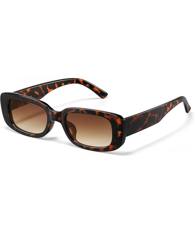 JASPIN Rectangle Sunglasses for Women Men Trendy Y2k Retro 90s Sun Glasses UV Protection Cool Square Frame