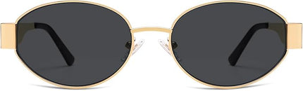 SOJOS Retro Oval Sunglasses for Women Trendy Classic Shades UV400 Protection SJ1256