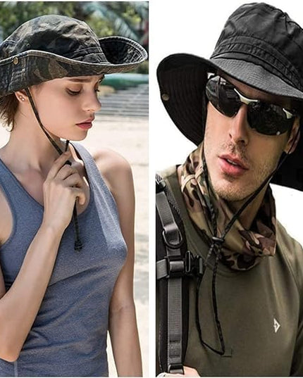 Sun Hats for Men Women Bucket Hat UPF 50+ Boonie Hat Foldable UV Protection Hiking Beach Fishing Summer Safari