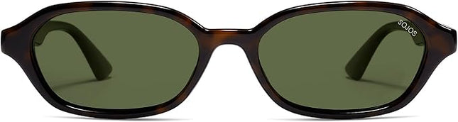 SOJOS Retro Rectangle Polarized Sunglasses for Women Men Trendy Hexagon Narrow Chic Y2K Sunnies SJ2629