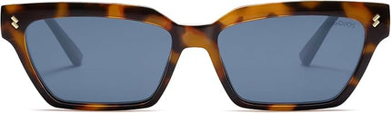 SOJOS Trendy Polarized Sunglasses Womens Men Retro Vintage 90s Cute Cat Eye Narrow Sun Glasses SJ2381