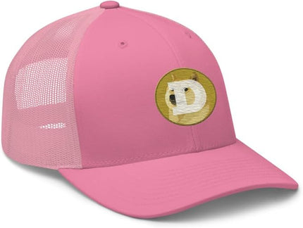Dogecoin Crypto Embroidered Logo Trucker Cap