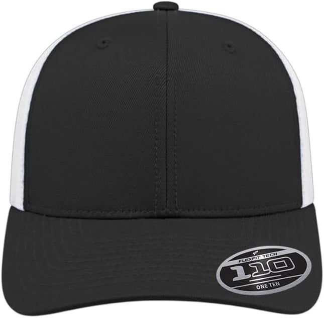 Cap America i8502 Flexfit 110 Premium Mid Profile 6-Panel Mesh Back Trucker Cap Hat w/UV Guard & Adjustable Snapback