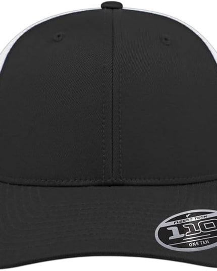 Cap America i8502 Flexfit 110 Premium Mid Profile 6-Panel Mesh Back Trucker Cap Hat w/UV Guard & Adjustable Snapback