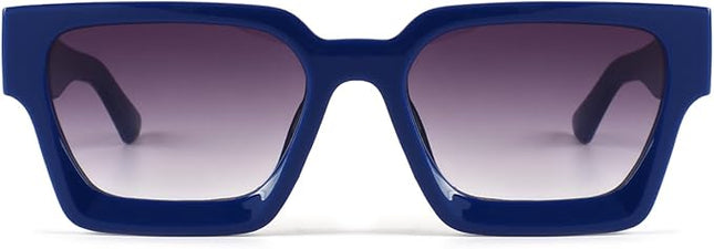 Trendy Square Sunglasses for Men Women Fashion Thick Rectangle Sun Glasses UV Protection Shades Designer Style