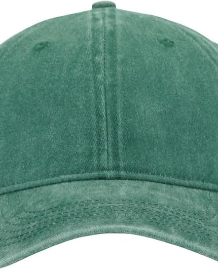 YEANIY Vintage Washed Cotton Plain Baseball Caps Adjustable Unstructured Soft Blank Casual Dad Ball Hats for Men Women