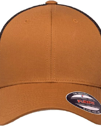 Flexfit 6511 Fitted Mid-Profile Stretchable Mesh Panels Trucker Cap | Bulk Pack Available