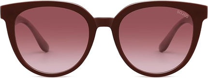 SOJOS Trendy Cat Eye Round Polarized Sunglasses for Women Fashion UV Protection Sunnies Sunglasses SJ2175