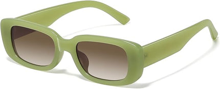 JASPIN Rectangle Sunglasses for Women Men Trendy Y2k Retro 90s Sun Glasses UV Protection Cool Square Frame