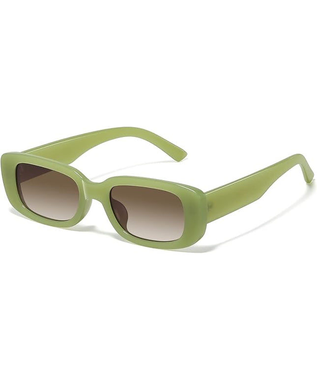 JASPIN Rectangle Sunglasses for Women Men Trendy Y2k Retro 90s Sun Glasses UV Protection Cool Square Frame