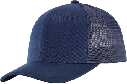 Mesh Snapback Hat (M/L/XL/XXL) - Blank Structured Men's Trucker Hats-Baseball Caps - Adjustable Ball Cap