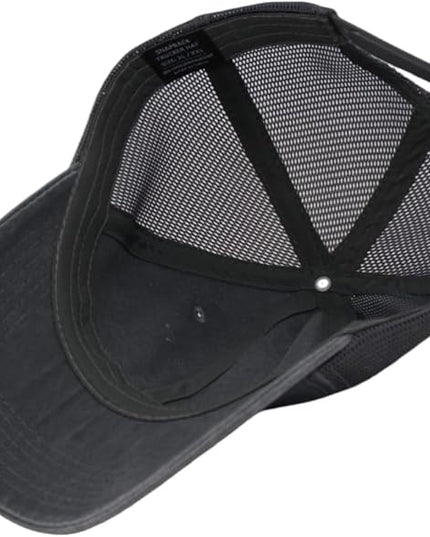 Vintage Washed Soft Crown Baseball Cap Plain Snapback Trucker Hat Men Women Adjustable Distressed Mesh-Back Ball Cap