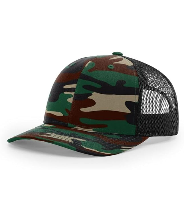 Richardson 112 Classic Six-Panel Adjustable Snapback Trucker Cap | Bulk Packs Available
