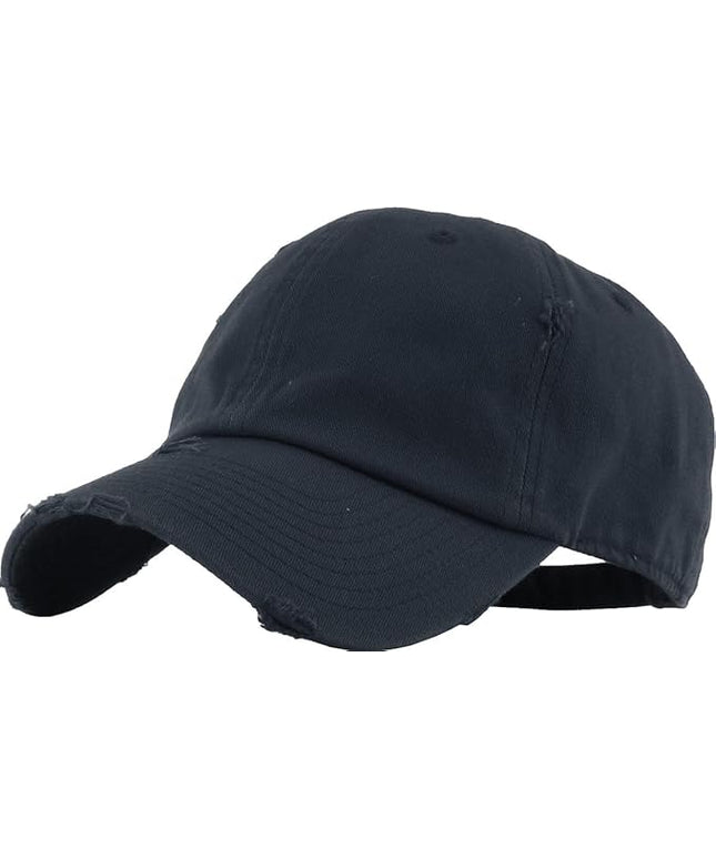 KBETHOS Vintage Washed Distressed Cotton Dad Hat Baseball Cap Adjustable Polo Trucker Unisex Style Headwear