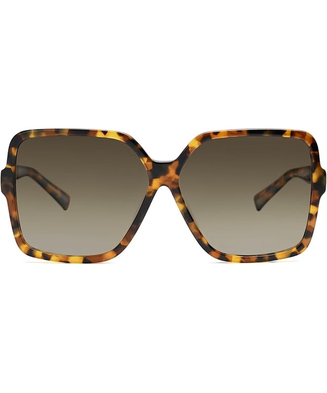 Dollger Oversized Square Sunglasses for Women Big Large Wide Fashion Shades for Men UV Protection Unisex