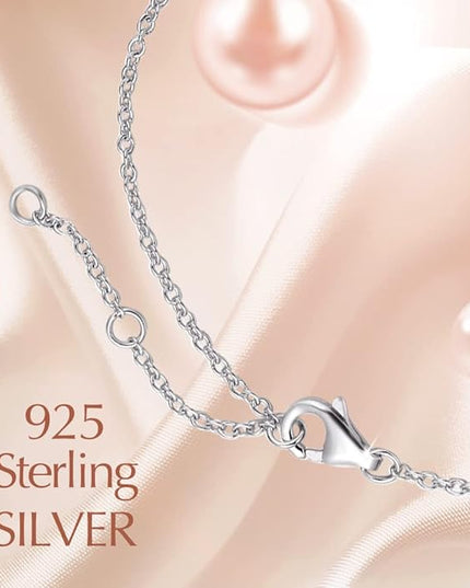 FANCIME Birthstone Necklaces for Women Fine Jewelry Sterling Silver Dainty Infinity Pendant Anniversary Birthday Christmas Gifts for Her Wife Mom Lady Daughter, Chain 16"+2" Extend