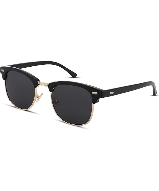 Pro Acme Semi-Rimless Polarized Sunglasses UV 400 Protection for Women Men