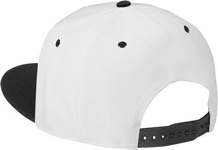 Classic Snapback Hat Cap Hip Hop Style Flat Bill Blank Solid Color Adjustable Size