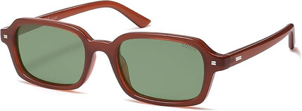 SOJOS Trendy Rectangle Polarized Sunglasses Womens Mens, Small Retro Fashion Thin Slim Square Sunnies SJ2610