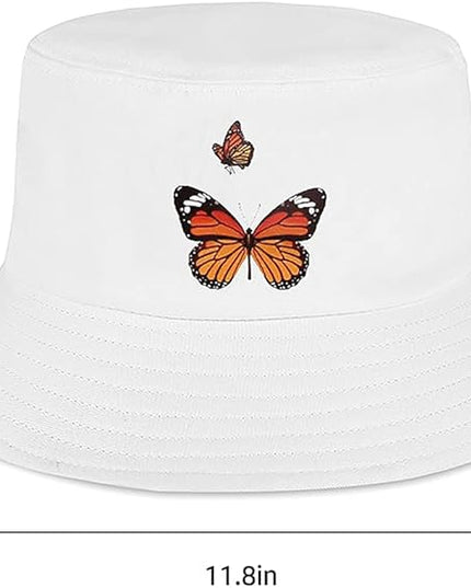 XYIYI Fashion Embroidery Bucket Hat Cotton Beach Fisherman Hats for Women Girls