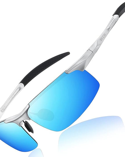 DUCO Mens Sports Polarized Sunglasses UV Protection Sunglasses for Men 8177s