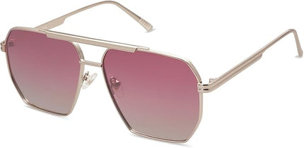 SOJOS Retro Oversized Square Polarized Sunglasses for Women Men Vintage Shades Classic Large Metal Sun Glasses