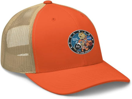 Doge/Moon NASA Logo Trucker Cap