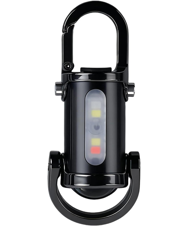 3-in-1 Keychain Flashlight, Rechargeable 500/1200 Lumens EDC Tool with Red/Blue Strobe, Emergency Recharge Your Phone , IPX7 Waterproof, Portable for Outdoor, Camping, Hiking & Survival Gear