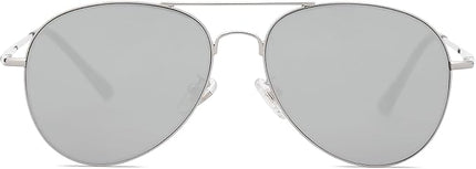SOJOS Classic Aviator Sunglasses for Women Men Metal Frame Spring Hinges SJ1030