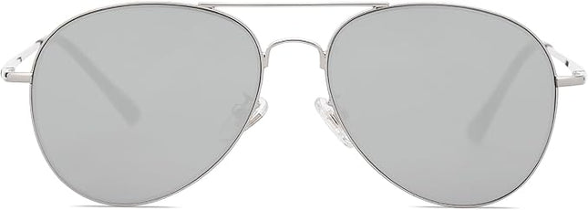 SOJOS Classic Aviator Sunglasses for Women Men Metal Frame Spring Hinges SJ1030